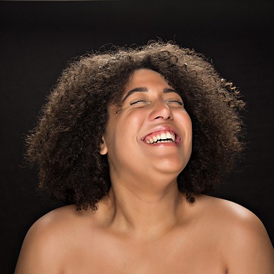 Laughing girl portrait