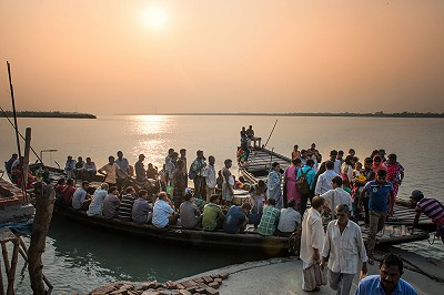 Sunset on the river