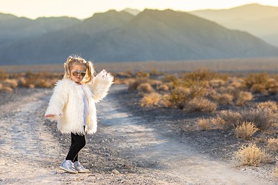 My Daughter in the desert of CA