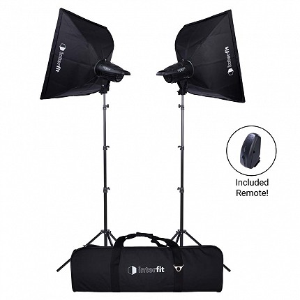 Studio Essentials 200Ws Two-Light Softbox Kit image