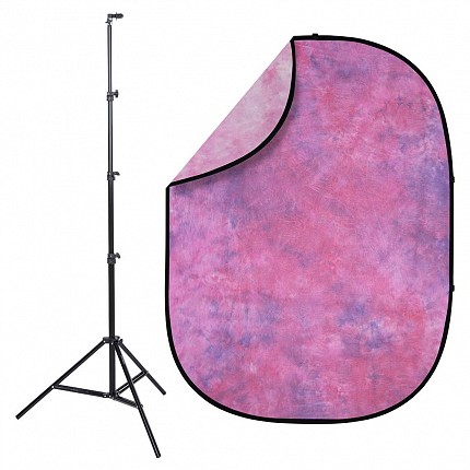 Studio Essentials Pop-Up Reversible Background Kit – Summer Dawn image