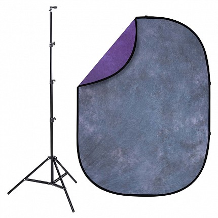 Studio Essentials Pop-Up Reversible Background Kit – Nocturne image