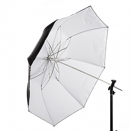 Tri-Fold Umbrella - White - 43